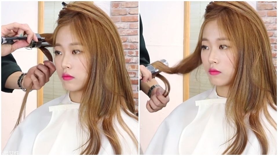女神卷发怎么卷 韩国发型师示范3种方式