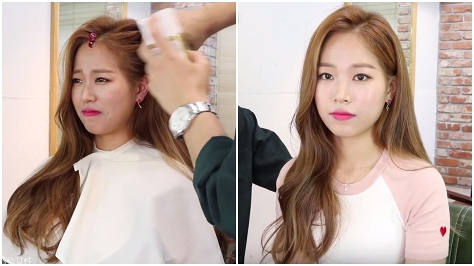 女神卷发怎么卷 韩国发型师示范3种方式