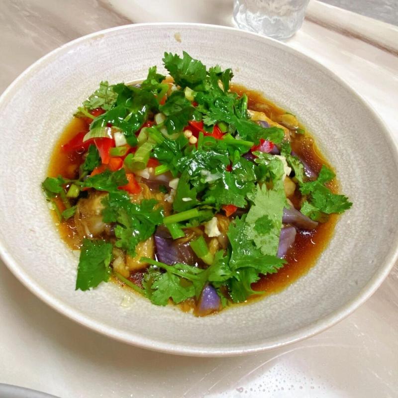 清爽凉拌茄子香菜